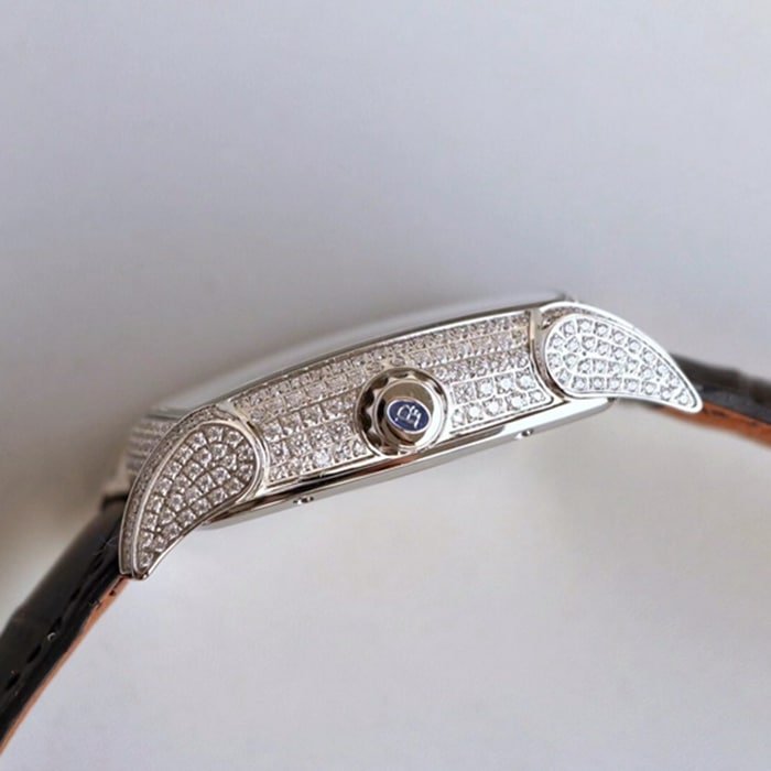 Top-tier replica watch Parmigiani Fleurier men's gold plate KALPA series fully automatic movement watch side view