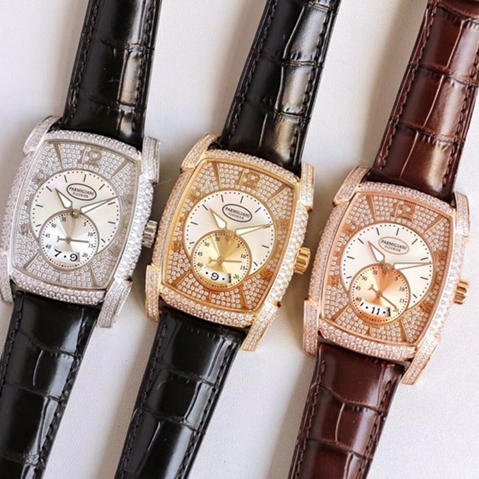 Top-tier replica watch Parmigiani Fleurier men's gold plate KALPA series fully automatic movement watch front view