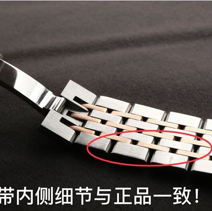 top-tier replica watch Longines men's black dial pioneer series steel bracelet watch clasp picture