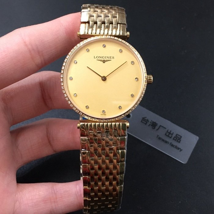 Longines Paar Paar vergoldete La Grande Classique ultradünne Quarz-Super-Clone-Armbanduhr mit vergoldetem Armband — luxury replica watch guide | Watch Replica Expert