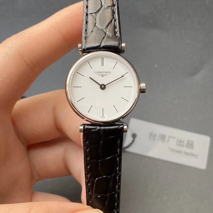 Longines La Grande Classique-Set für Sie und Ihn, weißes Zifferblatt, schwarzes Armband, ultraflaches Quarzpaar — luxury replica watch guide | Watch Replica Expert