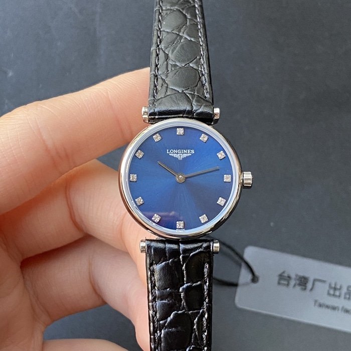 Top Super Clone Longines La Grande Classique Paaruhr, blaues Zifferblatt, schwarzes Lederarmband, ultradünner Quarz — luxury replica watch guide | Watch Replica Expert