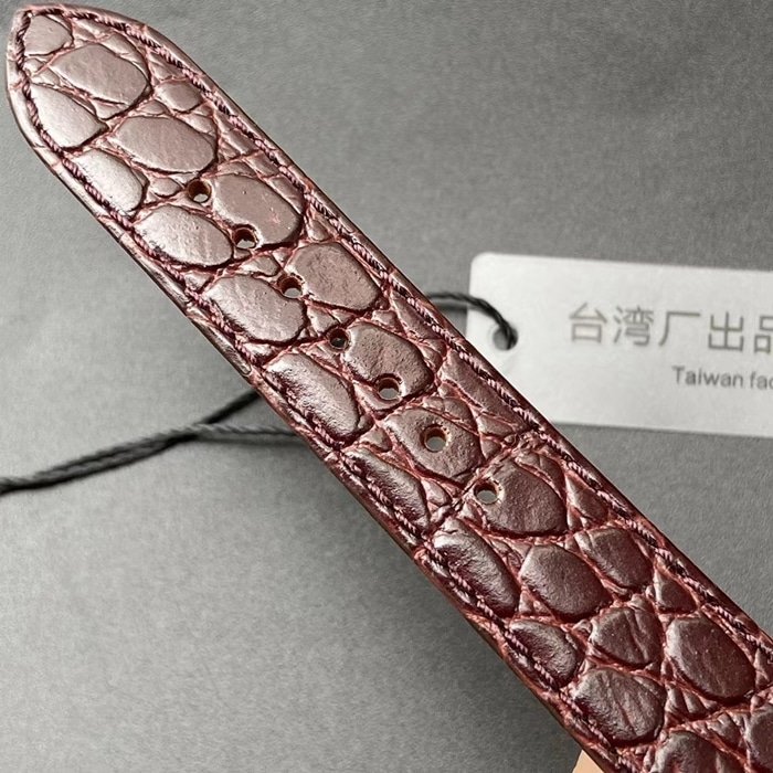 top-tier replica watch Longines couple watch white dial brown belt Jialan series leather strap watch leather strap picture