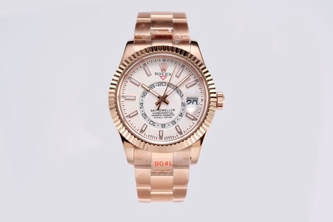 Top Replica Rolex Herrenuhr mit weißem Zifferblatt und Roségoldarmband der Voyager-Serie, 42 mm, mechanische Uhr mit kratzfestem Saphirglas — detailed review and buying guide | Watch Replica Expert