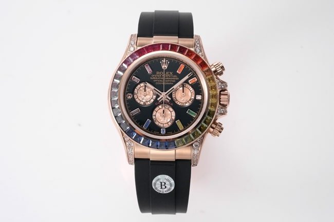 Rolex Top Replica masculino com mostrador preto e pulseira de borracha Daytona relógio mecânico automático — detailed review and buying guide | Watch Replica Expert
