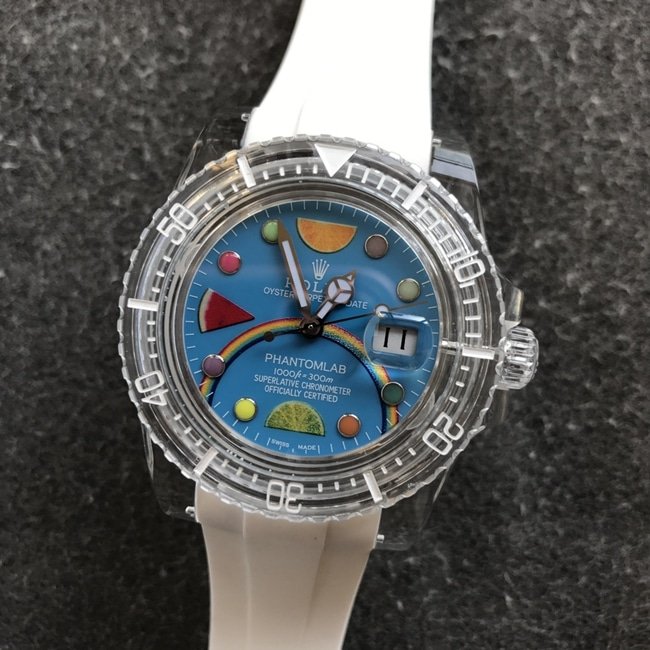 Super clone Rolex masculino de alta qualidade com mostrador azul pulseira de borracha série de cristal relógio mecânico automático com movimento de mola azul 3135 — detailed review and buying guide | Watch Replica Expert