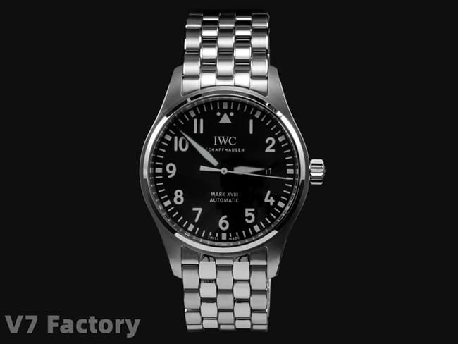 IWC V7 Factory Mark XVIII Ultimate Edition Réplica de relógio masculino, mostrador preto com nova pulseira de aço estilo original e pulseira de aço — detailed review and buying guide | Watch Replica Expert