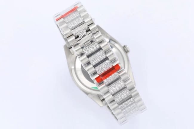 EW Factorytop-tier replicaRolexhigh-quality replica watch men's white dialsteel braceletDatejust series automatic movement watch clasp picture