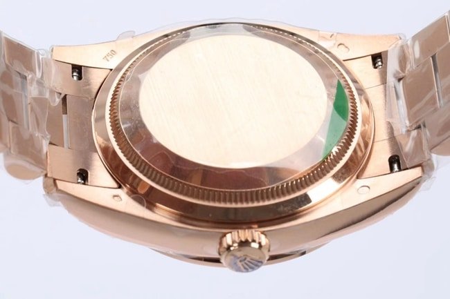 EW FactoryRolextop-tier replica watch men's brown plate gold belt 2020 new day displayDatejustautomatic movementsteel bracelet watch back cover picture
