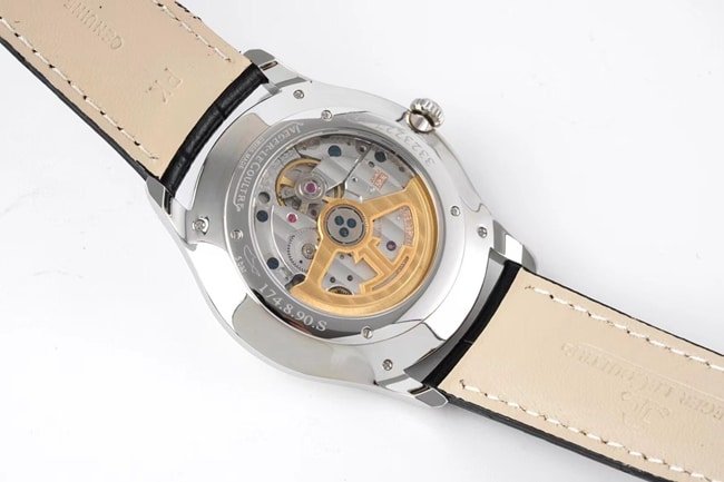 ZF Factory Jaeger-LeCoultre Top-Tier Replica Men's Blue Dial, Blue Strap, Quartz Master Series Ultra-Thin Small Seconds Leather Strap Watch—Movement Images