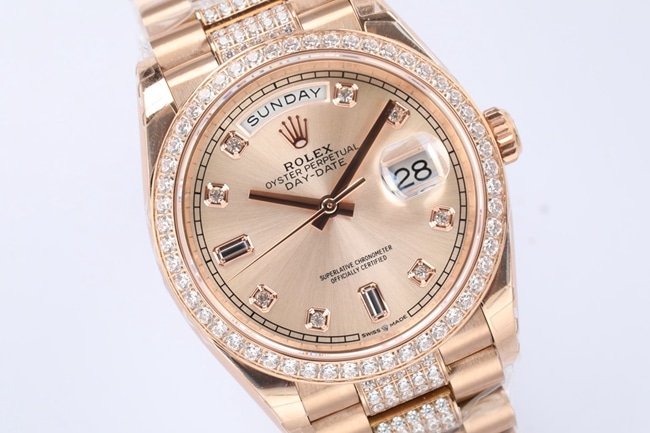 EW Factorytop-tier replica watch Rolex men's gold disc steel braceletday displayDatejust mechanical new watch front view