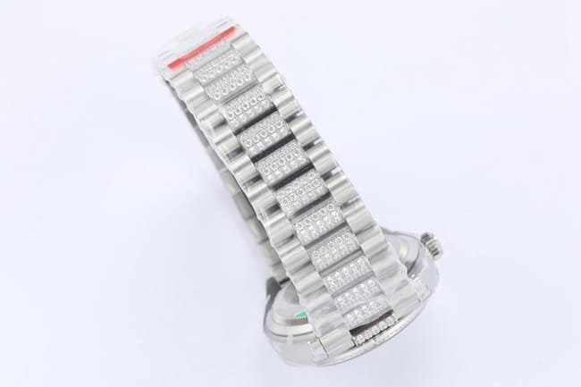 EWtop-tier replica watch Rolex men's white dialsteel bracelet2021 new product day displayDatejust mechanical watch clasp picture