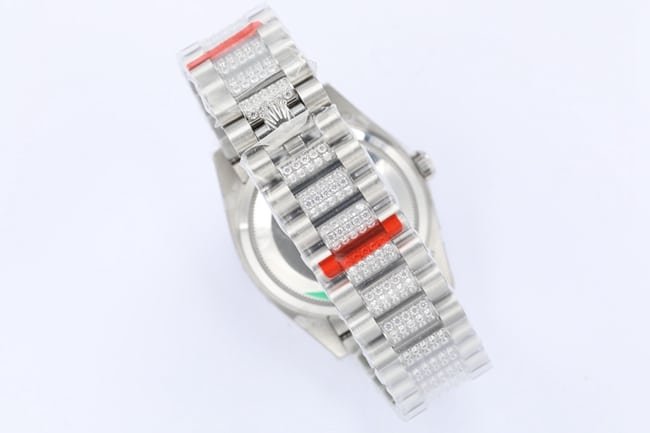 EWtop-tier replica watch Rolex men's white dialsteel bracelet2021 new product day displayDatejust mechanical watch clasp picture