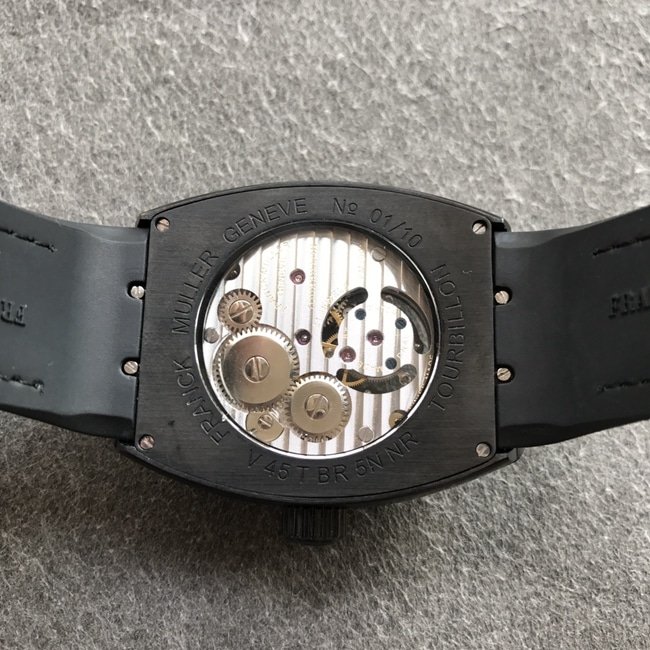 Top-tier replica watch Frank Muller men's nylon strap Pioneer series V45 his tourbillon mechanical watch movement picture