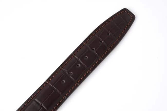 ZF Factorytop-tier replica watch IWC black dial brown belt Portofino series leather strap automatic movement watch bracelet picture