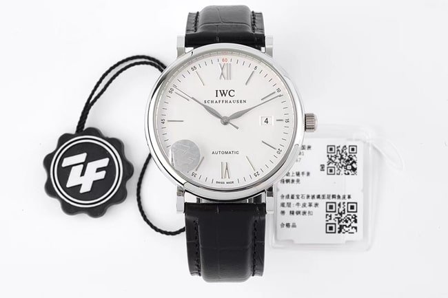 ZF Top Replica Portofino Relógio Mecânico Automático com Elegante Mostrador Branco e Pulseira de Couro — luxury replica watch guide | Watch Replica Expert