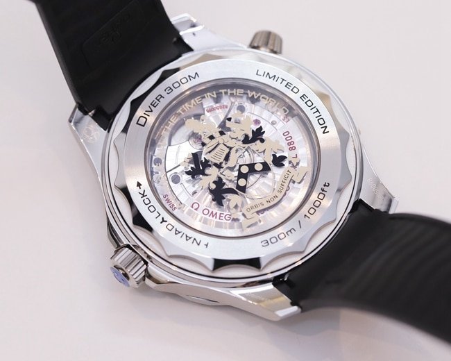 OR factory top-tier replica watch Omegablack dialrubber strapSeamaster series 42mm watch movement picture