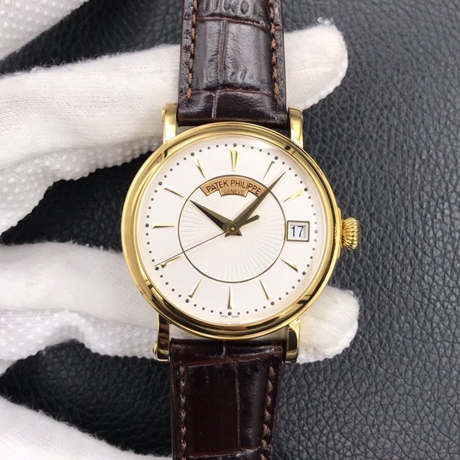 ZF Patek Philippe Calatrava 5153J-001 Montre classique 1:1 Super Clone pour homme, cadran argenté et bracelet doré, élégante jusqu'au cœur — luxury replica watch guide | Watch Replica Expert