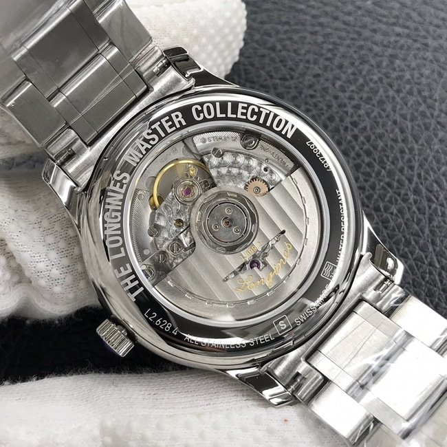 KL factory top-tier replica watch Longines men's white dialsteel bracelet famous series L2.628.4.78.6 automatic movement watch movement picture