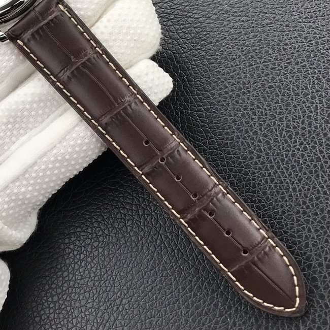 KL factory top-tier replica watch Longines automatic movement famous craftsman series dial brown belt leather strap watch leather strap picture