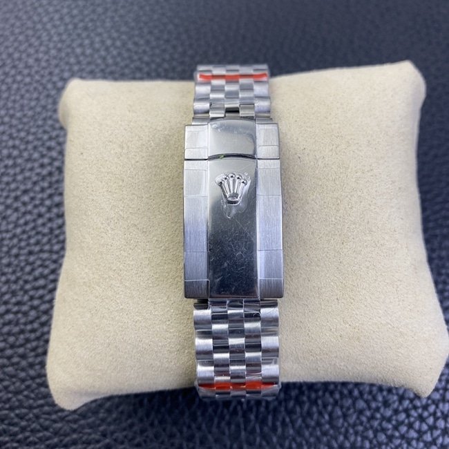 2021 top-tier replica watch Rolex log series 36mm new olive green jungle palm leaf pattern dial watch clasp picture