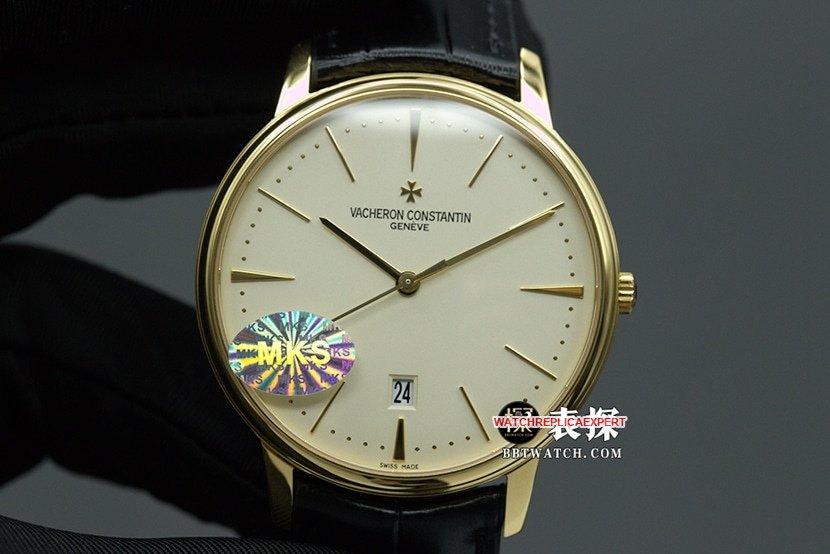 MKS Factorytop-tier replicaVacheron Constantin heritage series 85180automatic movementleather strap watch front live photo