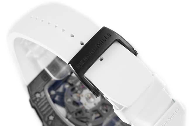 ZF Factorytop-tier replica watch Richard Mille men's black dialrubber strapautomatic movement watch clasp picture
