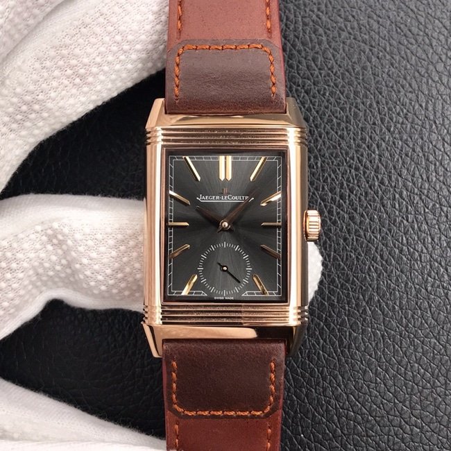 Jaeger-LeCoultre MG fábrica Jaeger-LeCoultre flip series masculino mostrador preto couro marrom manual mecânico excelente relógio de fuso horário duplo — detailed review and buying guide | Watch Replica Expert