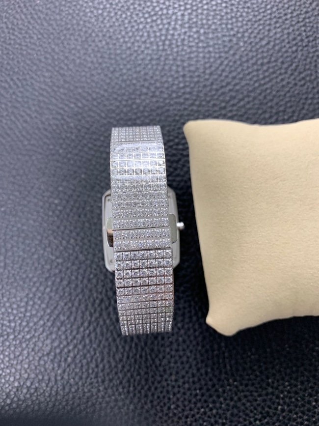Top replica Piaget women's watch, white dial, steel band, Extraordinaire watch collection, full diamond starry sky watch clasp photo