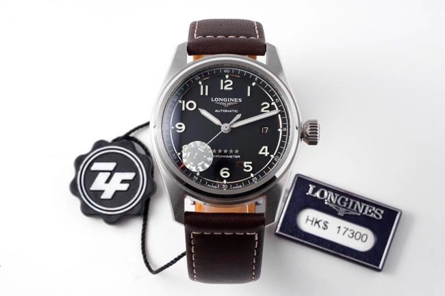 Relógio automático masculino ZF Longines Pioneer Series com mostrador azul e pulseira de couro marrom, artesanato de imitação fina Dachang — detailed review and buying guide | Watch Replica Expert