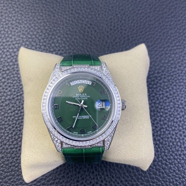 Reloj Rolex Rolex Logbook Series de alta calidad con placa verde y correa verde, reloj súper clon mecánico completamente automático — luxury replica watch guide | Watch Replica Expert