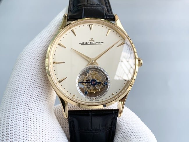 Jaeger-LeCoultre Master 1:1 Réplica de turbilhão totalmente automático com mostrador amarelo casca de ovo e cristal de safira — luxury replica watch guide | Watch Replica Expert