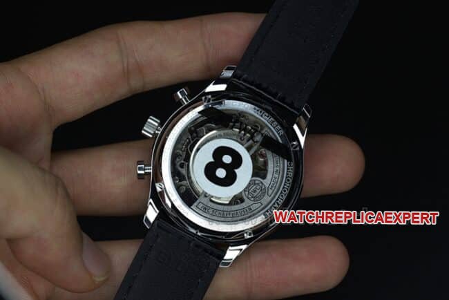YL factory top-tier replica watch IWC green Portuguese watch 150th anniversary commemorative model men's green dial black belt full automatic movement see-through bottom leather strap watch movement picture