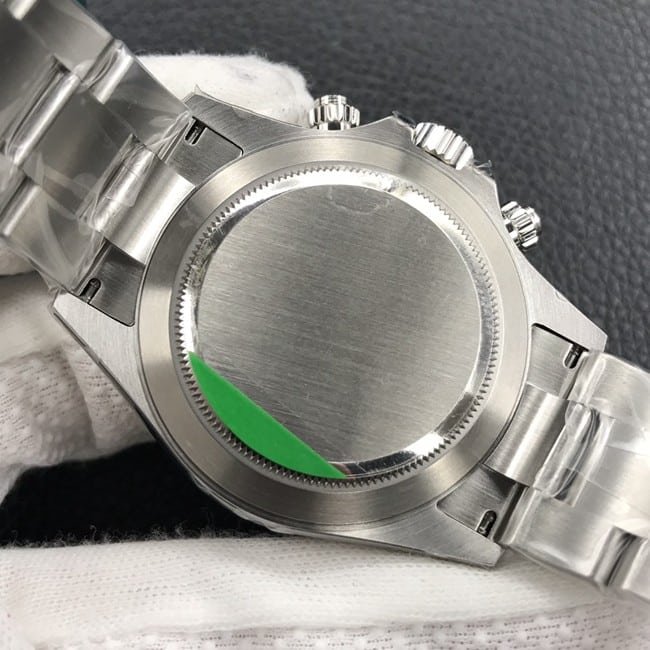 Rolextop-tier replica watch fully automatic movement men's white dialsteel bracelet watch back cover picture