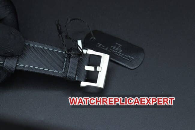 ZF FactoryBlancpain watch fifty fathoms top-tier replica men's black dial nylon strap mechanical movementclasp picture