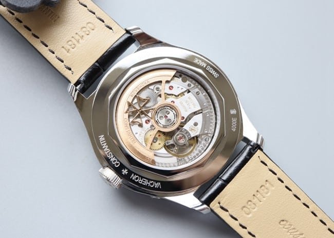 Vacheron Constantintop-tier replica watch Wulu type full date display series men's white dial black belt mechanical movement picture