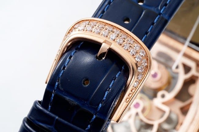 ABF factory top-tier replica Frank Muller replica watch men's blue dial blue belt manual winding leather strapclasp picture