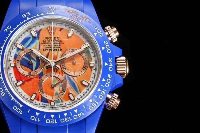 TW factory top-tier replicaRolexhigh-quality replica fully automatic movementDaytona series men's gold plate rubber strap watch detail shots