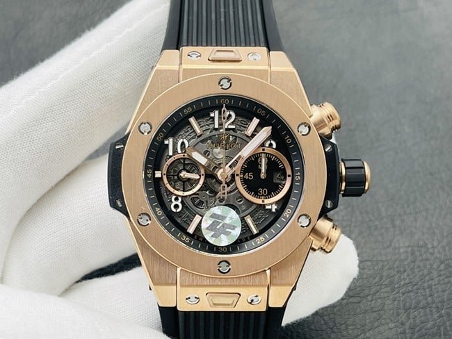 Hublot BIG BANG 44 mm 1:1 Top Replica Herrenuhr von ZF Factory – Goldgehäuse, schwarzes Kautschukarmband, UNICO HUB 1280 Automatikaufzug — luxury replica watch guide | Watch Replica Expert