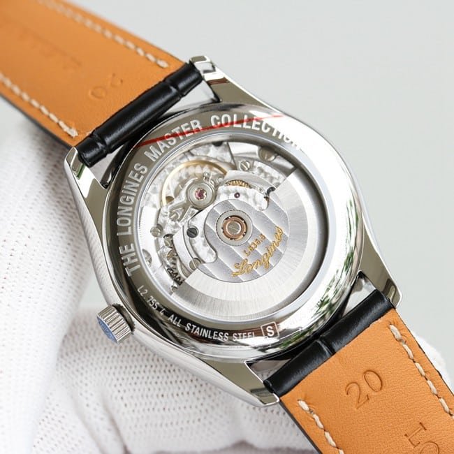 KL factory top-tier replica watch Longines famous craftsman double date displayl2.775white dial diamond watch movement picture