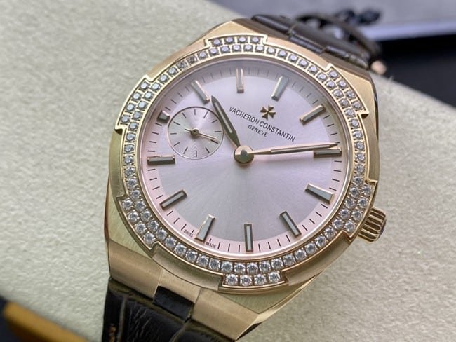 top-tier real diamond replicaVacheron Constantin series small model women's watch front view