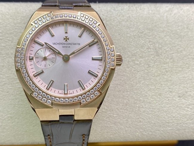 top-tier real diamond replicaVacheron Constantin series small model women's watch front view