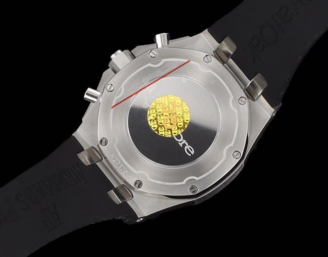 top-tier replica watch Audemars PiguetAudemars Piguet Royal Oak women's multifunctional chronographblack dial mechanical watch movement picture
