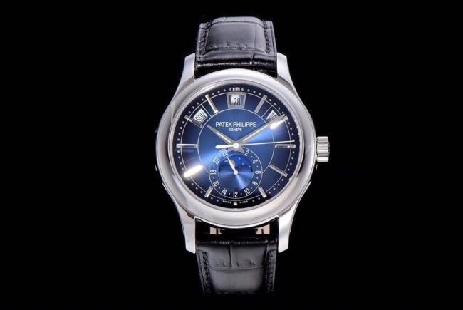Patek Philippe 5205G-013 Komplikationenuhr von GR Factory: Weißgoldgehäuse, blaues Zifferblatt, Mondphasengürtel in Super-Klonqualität — luxury replica watch guide | Watch Replica Expert