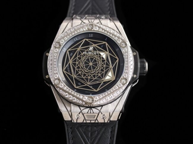 WWF-Fabrik, die Tischplatte Mann BIG BANG Replik-Uhren schwarzes Zifferblatt Diamant-Kautschukarmband 465.SS.1117.VR.1204.MXM17 beobachtet — luxury replica watch guide | Watch Replica Expert