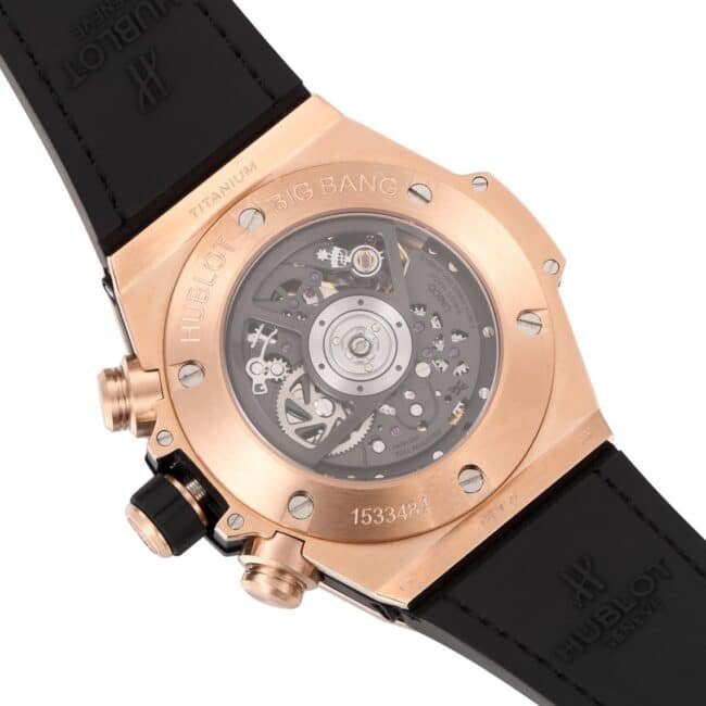 top-tier replica watch Hublot watch BIG BANG Unico big bang series rainbow full diamond men's watch movement picture