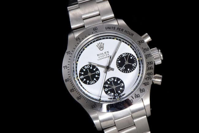 top-tier replica watch Rolex manual chronographmovement retro fashion series white dial men's watch front view