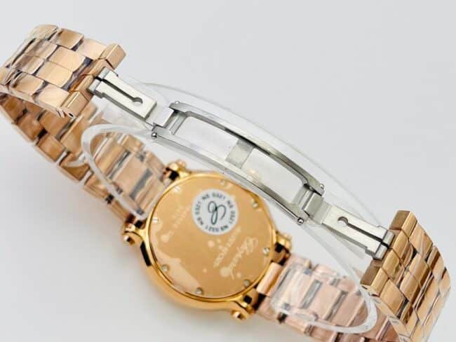 YF factory top-tier replica watch ChopardHAPPY DIAMONDS series 18K gold white dial ladies watch clasp picture