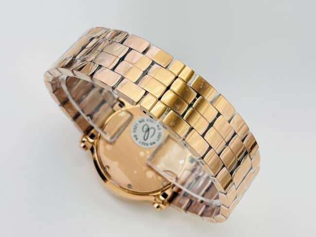 YF factory top-tier replica watch ChopardHAPPY DIAMONDS series 18K gold white dial ladies watch clasp picture
