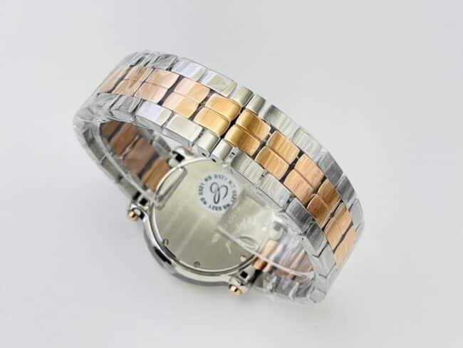 YF factory top-tier replica watch ChopardHAPYDIAMONDS series ladies indirect rose golddial with diamond watch clasp picture